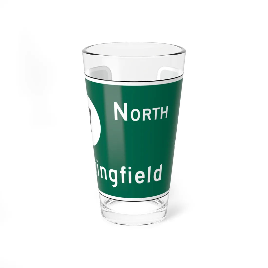 MUTCD D1-1e (New Jersey) (Road Sign) Pint Glass 16oz 16oz - Go Mug Yourself