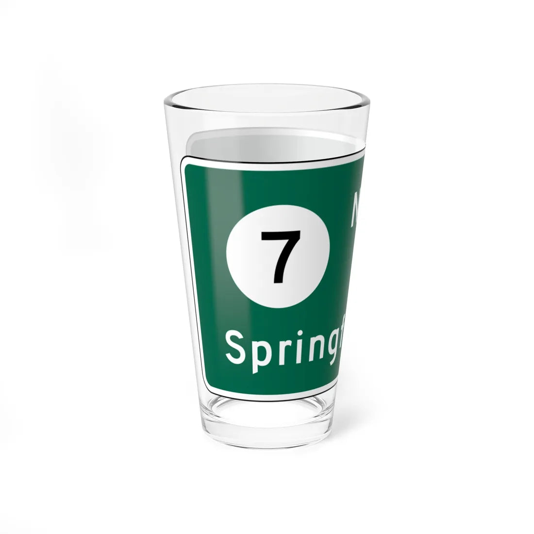 MUTCD D1-1e (New Jersey) (Road Sign) Pint Glass 16oz - Go Mug Yourself