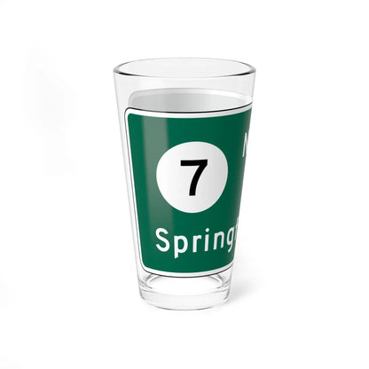 MUTCD D1-1e (New Jersey) (Road Sign) Pint Glass 16oz - Go Mug Yourself