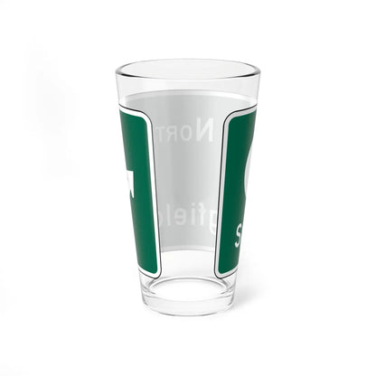 MUTCD D1-1e (New Jersey) (Road Sign) Pint Glass 16oz - Go Mug Yourself