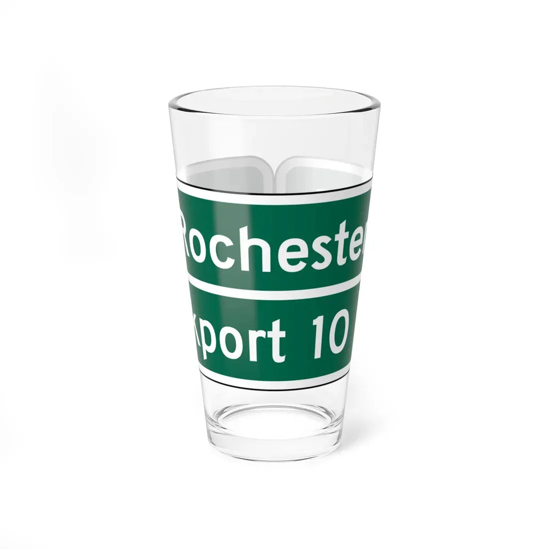 MUTCD D1-2a (New York) (Road Sign) Pint Glass 16oz 16oz - Go Mug Yourself