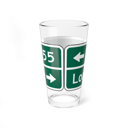 MUTCD D1-2a (New York) (Road Sign) Pint Glss 16oz - Go Mug Yourself