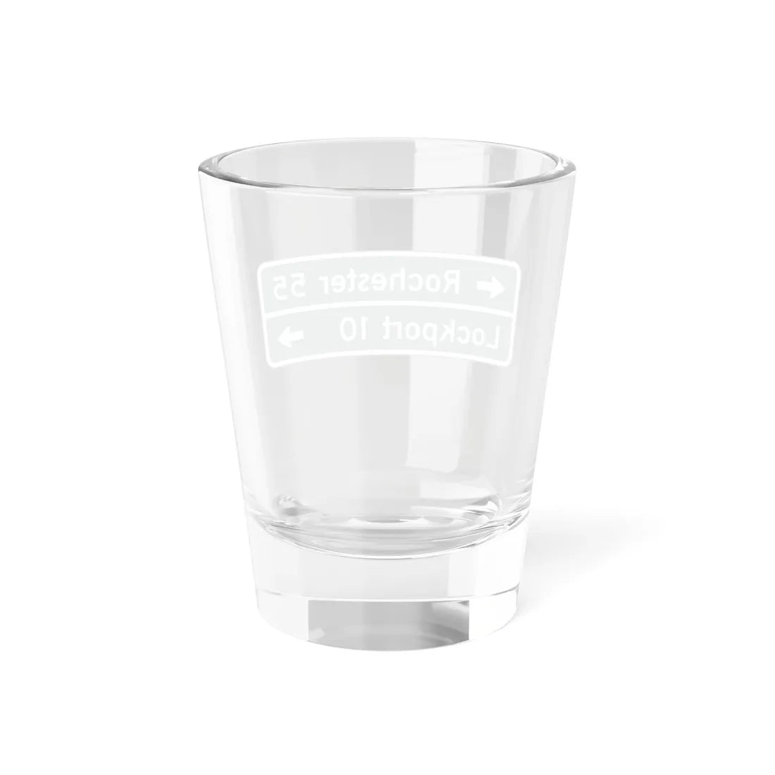 MUTCD D1-2a (New York) (Road Sign) Shot Glass 1.5oz - Go Mug Yourself