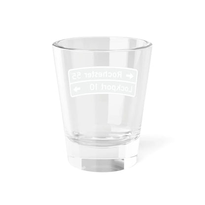 MUTCD D1-2a (New York) (Road Sign) Shot Glass 1.5oz - Go Mug Yourself