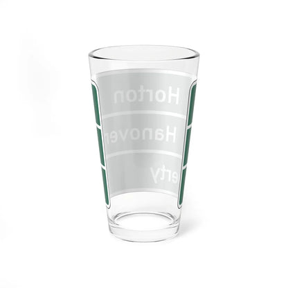 MUTCD D1-3 (Pennsylvania) (Road Sign) Pint Glass 16oz - Go Mug Yourself