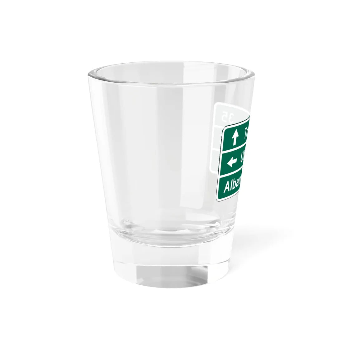MUTCD D1-3a (New York) (Road Sign) Shot Glass 1.5oz - Go Mug Yourself
