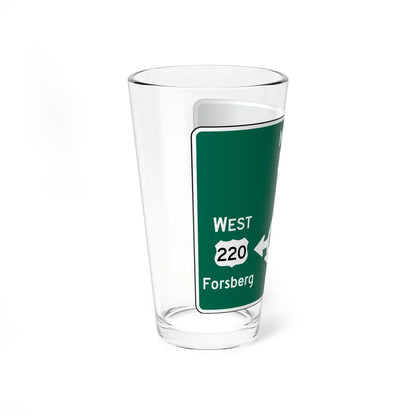 MUTCD D1-5 (Virginia) (Road Sign) Pint Glass 16oz - Go Mug Yourself