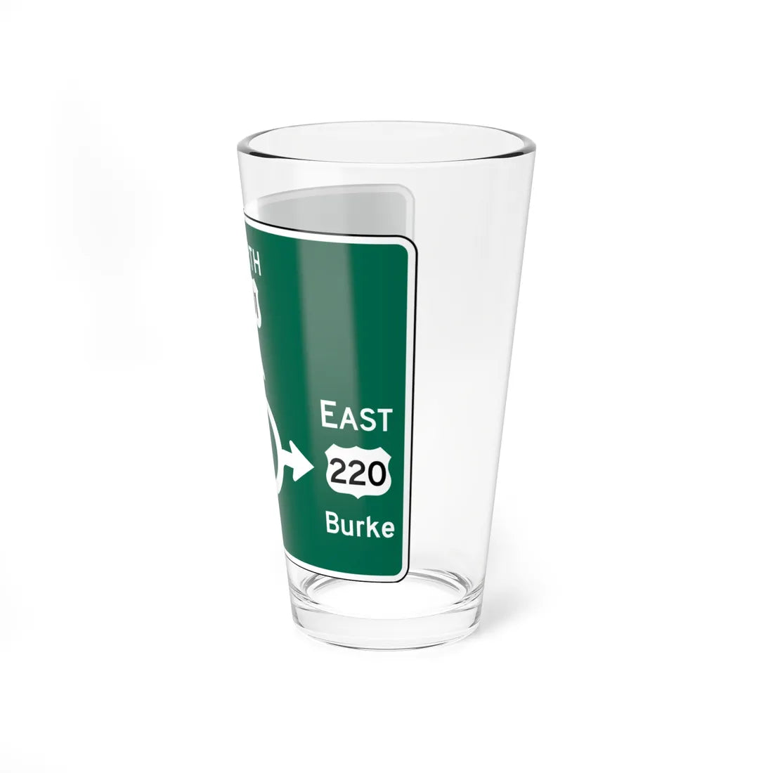 MUTCD D1-5 (Virginia) (Road Sign) Pint Glass 16oz - Go Mug Yourself