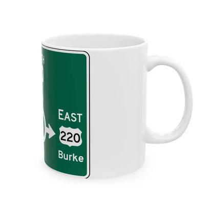 MUTCD D1-5 (Virginia) (Road Sign) White Coffee Mug - Go Mug Yourself