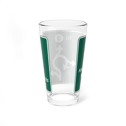 MUTCD D1-5a (New Jersey) (Road Sign) Pint Glass 16oz - Go Mug Yourself