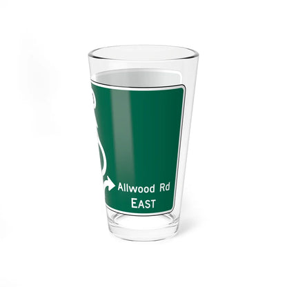 MUTCD D1-5a (New Jersey) (Road Sign) Pint Glass 16oz - Go Mug Yourself