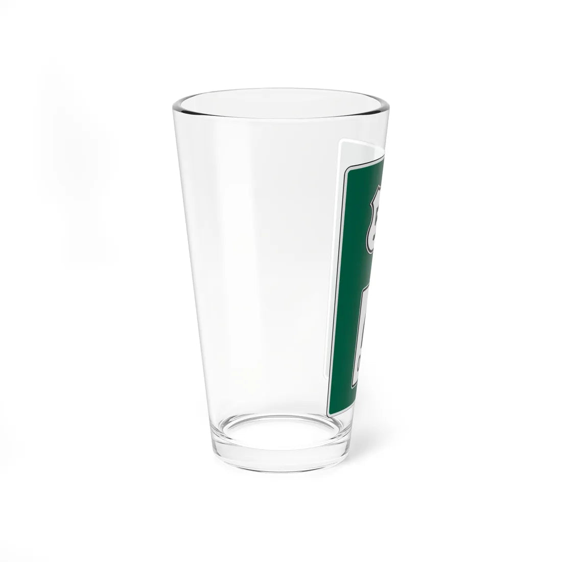 MUTCD D15-1 California style route shield (California) (Road Sign) Pint Glass 16oz - Go Mug Yourself