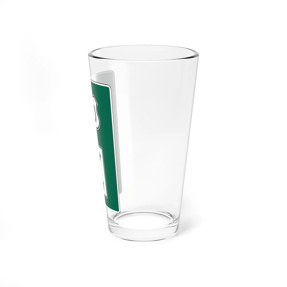 MUTCD D15-1 California style route shield (California) (Road Sign) Pint Glass 16oz - Go Mug Yourself