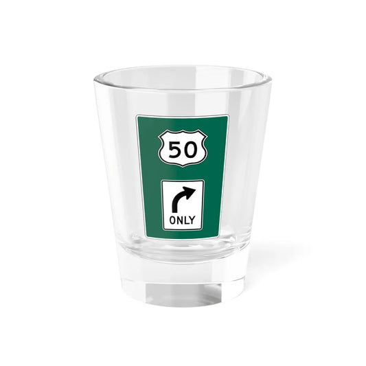 MUTCD D15-1 California style route shield (California) (Road Sign) Shot Glass 1.5oz 1.5oz - Go Mug Yourself