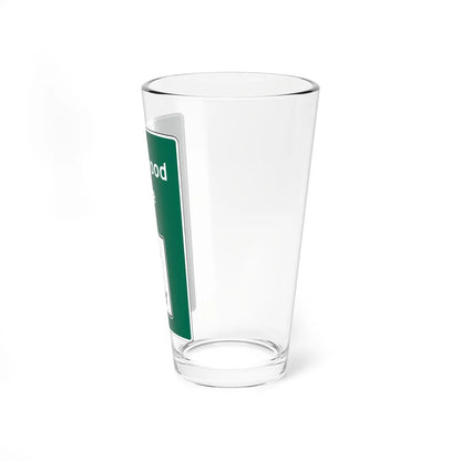 MUTCD D15-1 street name (North Carolina) (Road Sign) Pint Glass 16oz - Go Mug Yourself