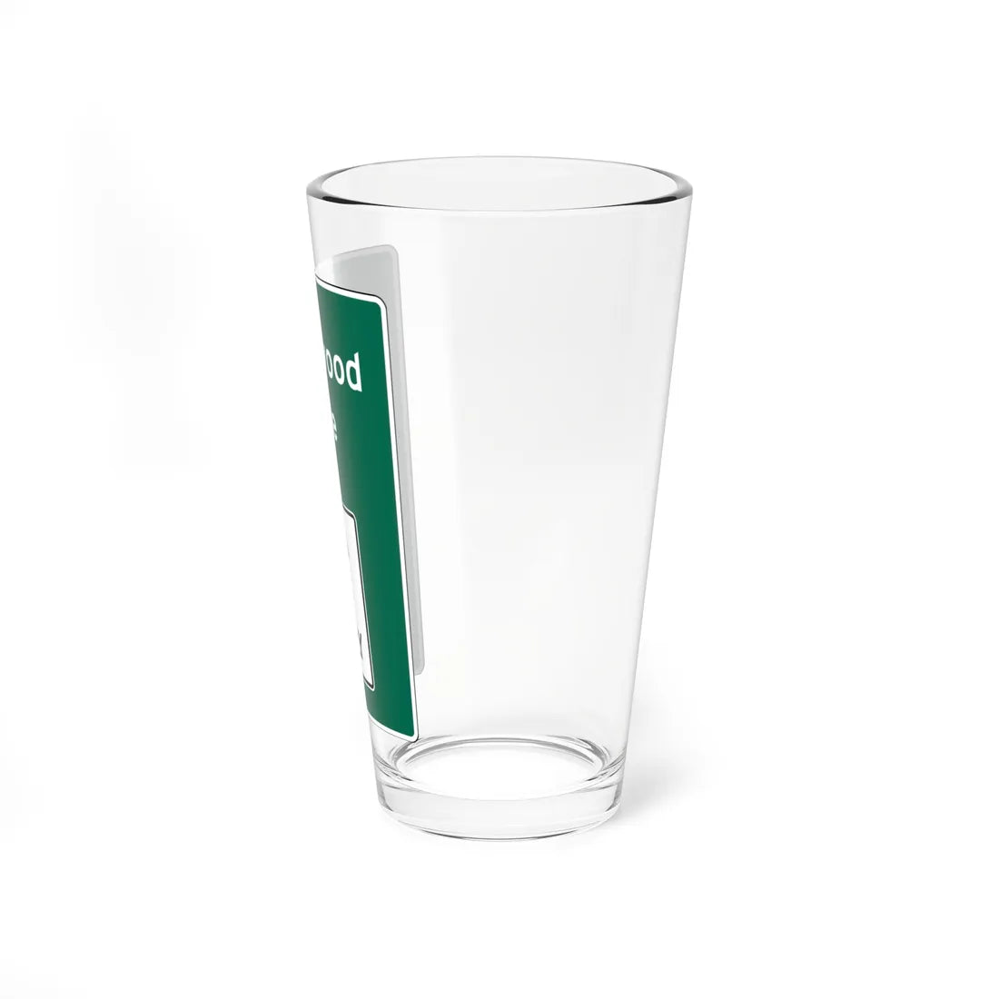 MUTCD D15-1 street name (North Carolina) (Road Sign) Pint Glass 16oz - Go Mug Yourself