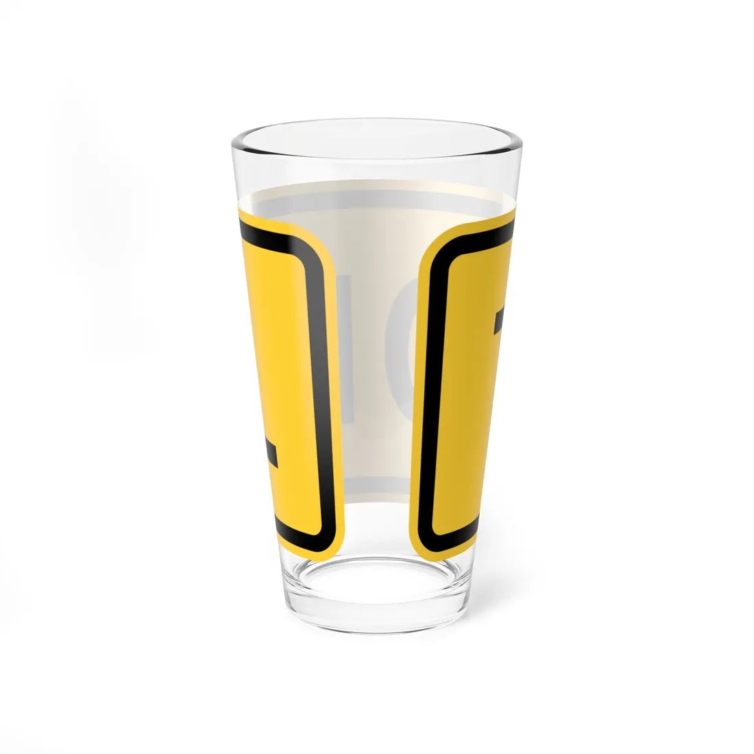 MUTCD-DE W16-11-DE (Delaware) (Road Sign) Pint Glass 16oz - Go Mug Yourself