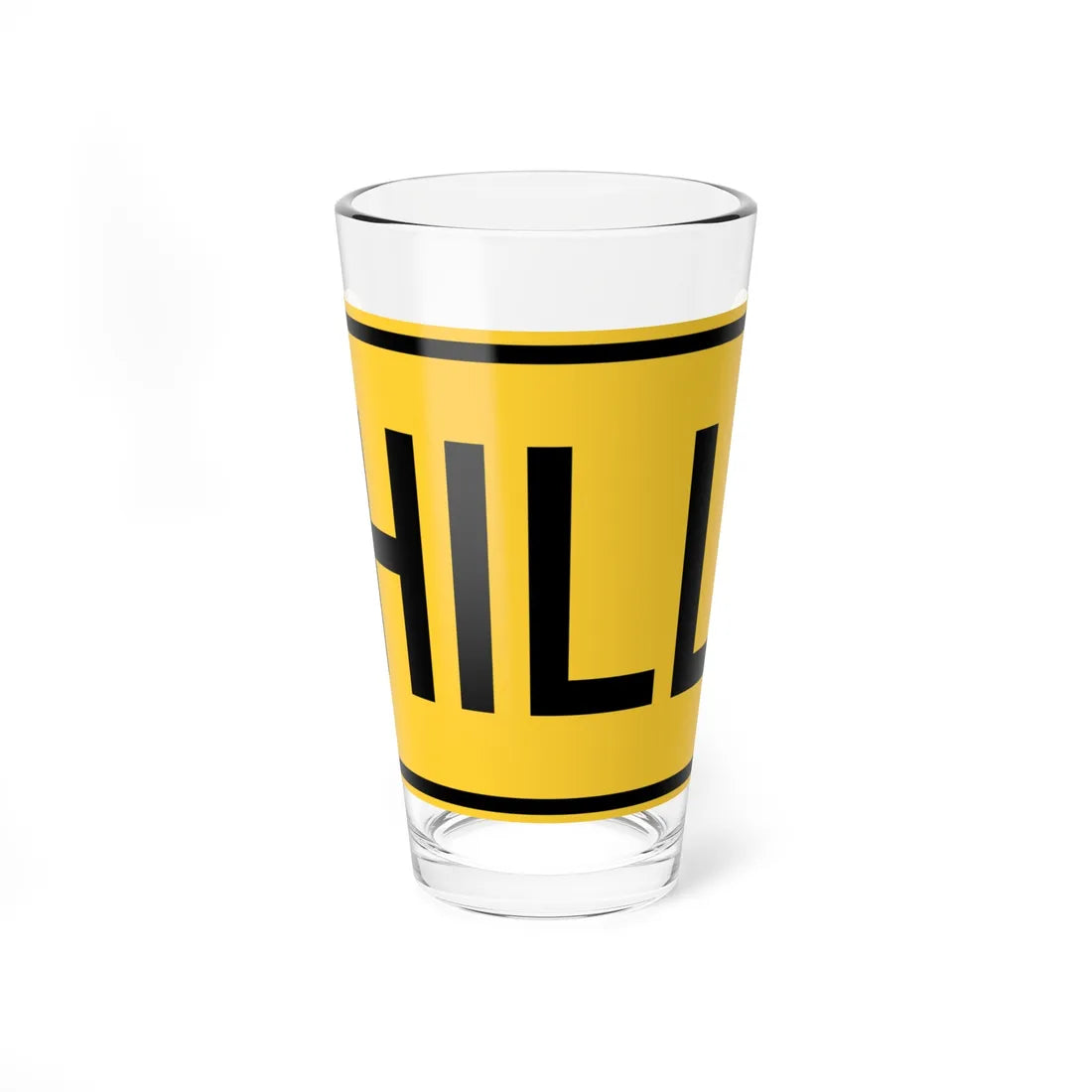 MUTCD-DE W7-1a-DE (Delaware) (Road Sign) Pint Glass 16oz 16oz - Go Mug Yourself