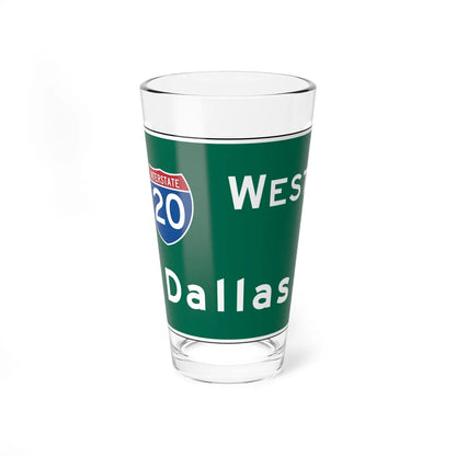 MUTCD E6-1a (Texas) (Road Sign) Pint Glass 16oz 16oz - Go Mug Yourself