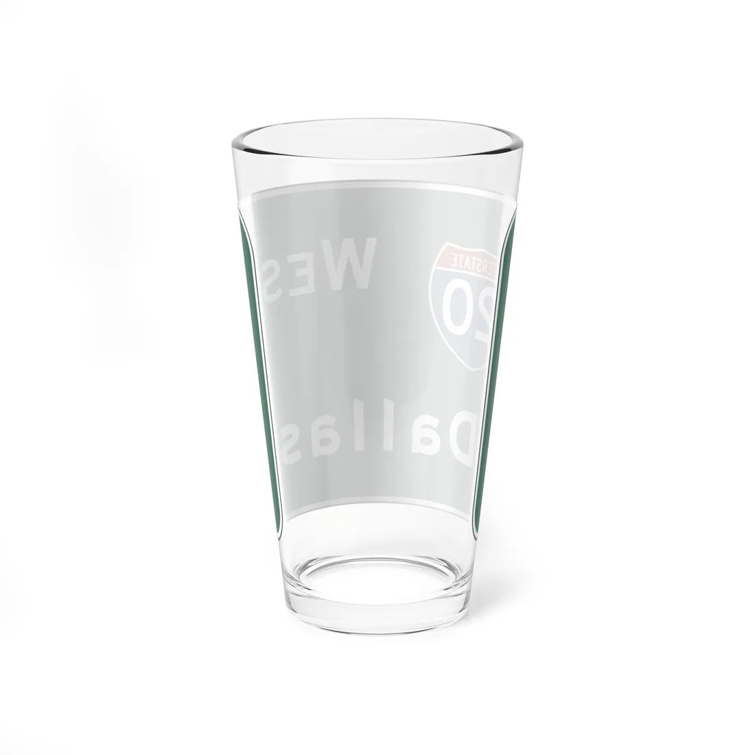 MUTCD E6-1a (Texas) (Road Sign) Pint Glass 16oz - Go Mug Yourself