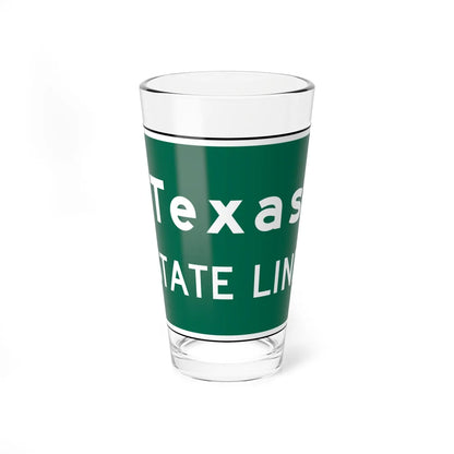MUTCD I2-1 (Texas) (Road Sign) Pint Glass 16oz - Go Mug Yourself