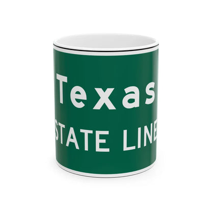 MUTCD I2-1 (Texas) (Road Sign) White Coffee Mug 11oz - Go Mug Yourself