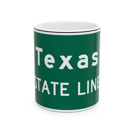MUTCD I2-1 (Texas) (Road Sign) White Coffee Mug 11oz - Go Mug Yourself