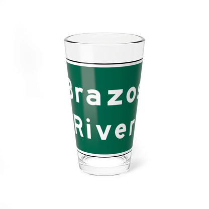MUTCD I2-2 (Texas) (Road Sign) Pint Glass 16oz 16oz - Go Mug Yourself