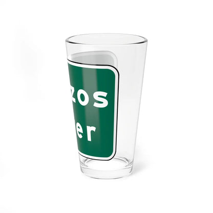 MUTCD I2-2 (Texas) (Road Sign) Pint Glass 16oz - Go Mug Yourself