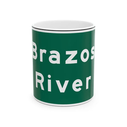MUTCD I2-2 (Texas) (Road Sign) White Coffee Mug 11oz - Go Mug Yourself