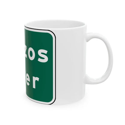 MUTCD I2-2 (Texas) (Road Sign) White Coffee Mug - Go Mug Yourself