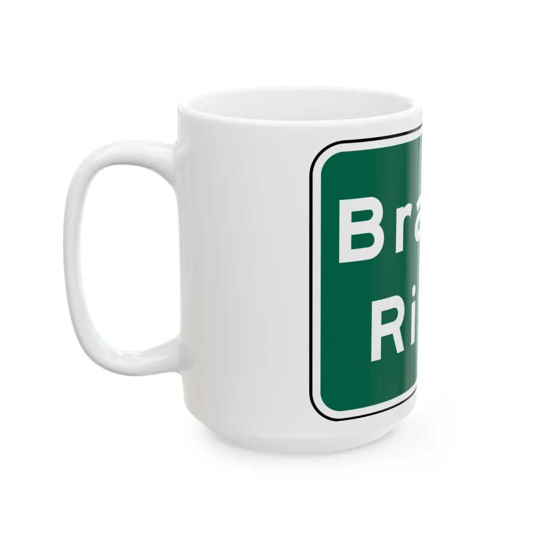 MUTCD I2-2 (Texas) (Road Sign) White Coffee Mug - Go Mug Yourself
