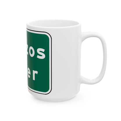 MUTCD I2-2 (Texas) (Road Sign) White Coffee Mug - Go Mug Yourself