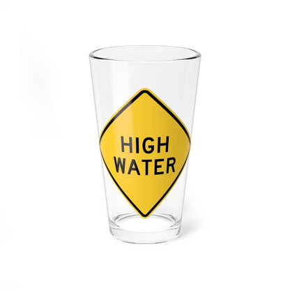 MUTCD-IN W8-Y8 (Indiana) (Road Sign) Pint Glass 16oz - Go Mug Yourself