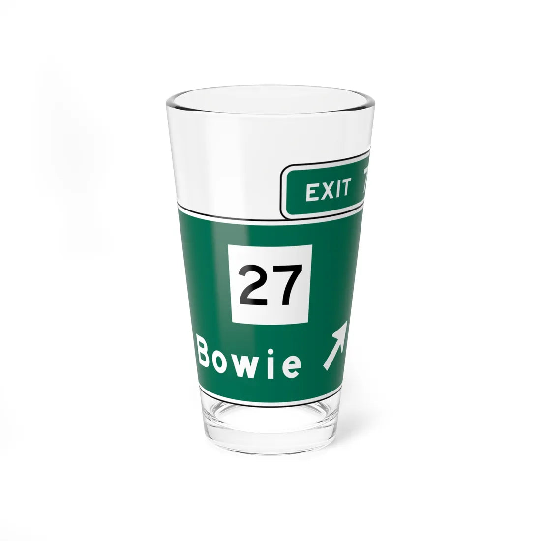 MUTCD Interchange Exit Direction Sign (Texas) (Road Sign) Pint Glass 16oz 16oz - Go Mug Yourself