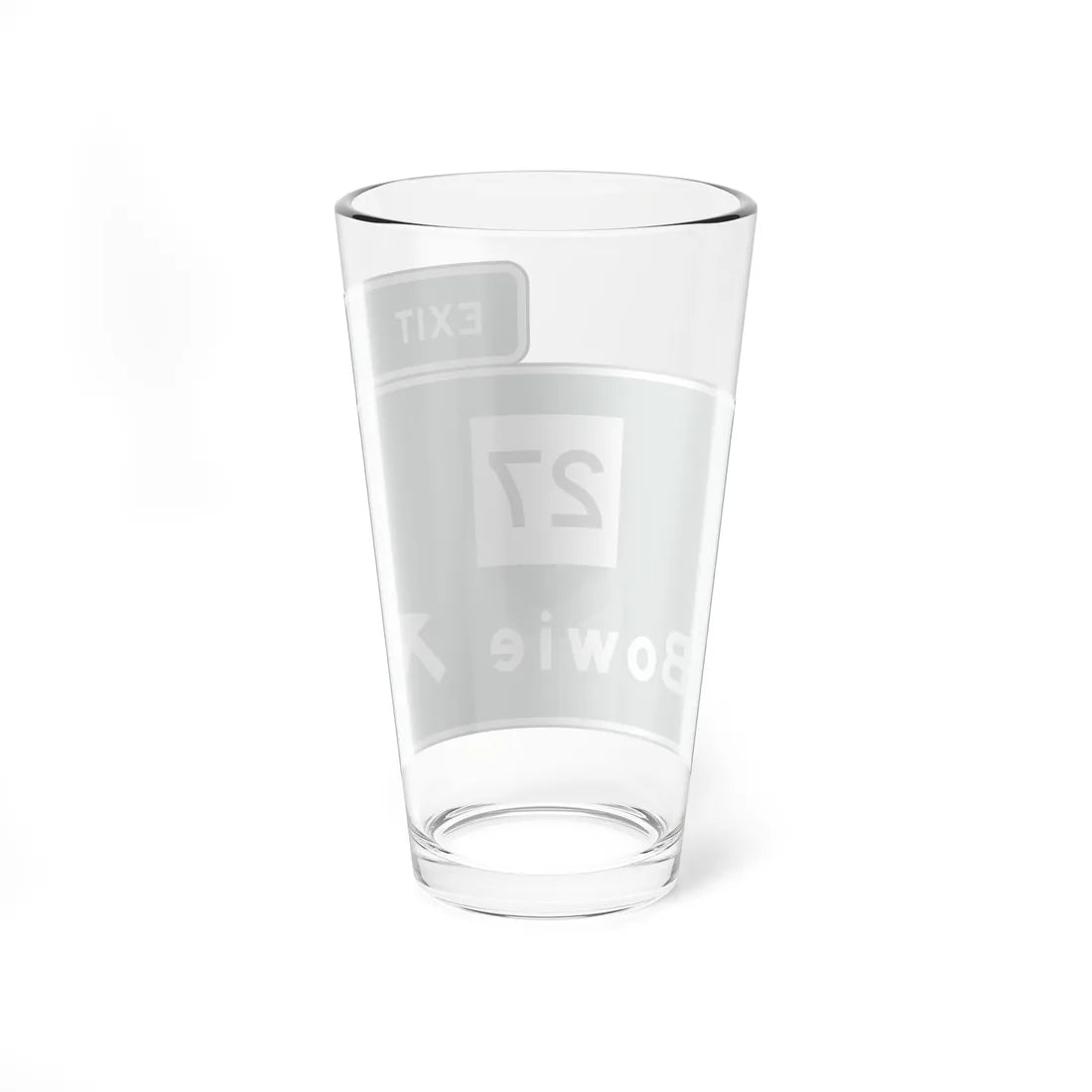 MUTCD Interchange Exit Direction Sign (Texas) (Road Sign) Pint Glass 16oz - Go Mug Yourself