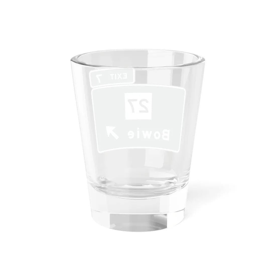 MUTCD Interchange Exit Direction Sign (Texas) (Road Sign) Shot Glass 1.5oz - Go Mug Yourself