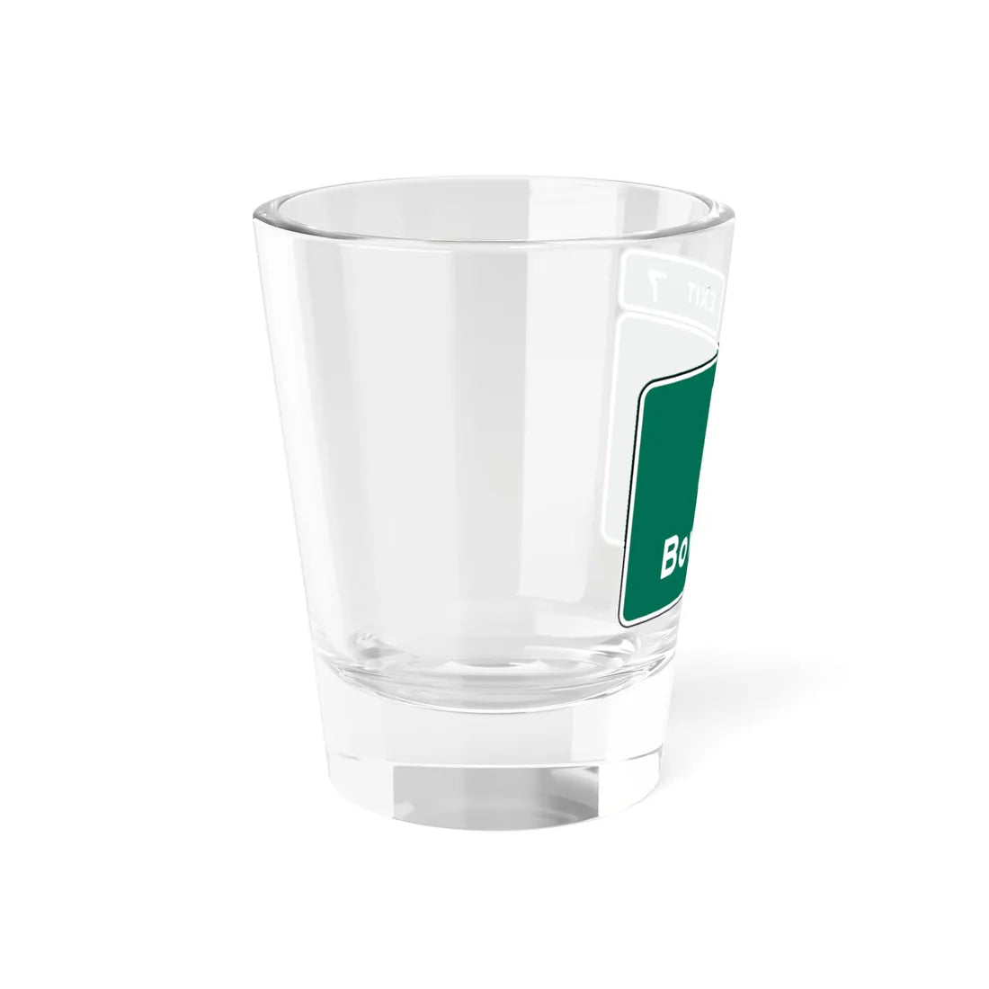 MUTCD Interchange Exit Direction Sign (Texas) (Road Sign) Shot Glass 1.5oz - Go Mug Yourself