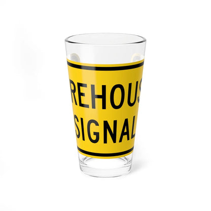 MUTCD-MD W11-81 (Maryland) (Road Sign) Pint Glass 16oz 16oz - Go Mug Yourself