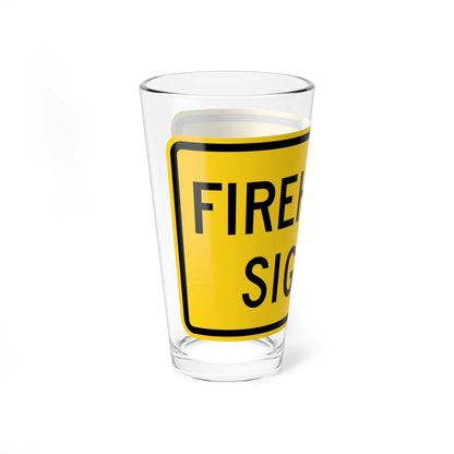 MUTCD-MD W11-81 (Maryland) (Road Sign) Pint Glass 16oz - Go Mug Yourself