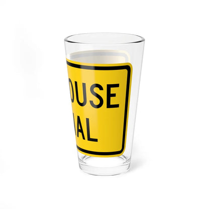 MUTCD-MD W11-81 (Maryland) (Road Sign) Pint Glass 16oz - Go Mug Yourself