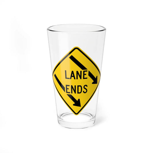 MUTCD-MD W9-22-R (Maryland) (Road Sign) Pint Glass 16oz 16oz - Go Mug Yourself