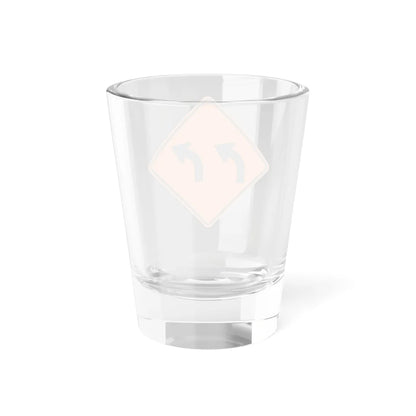 MUTCD-MI CW1-2bR (Michigan) (Road Sign) Shot Glass 1.5oz - Go Mug Yourself
