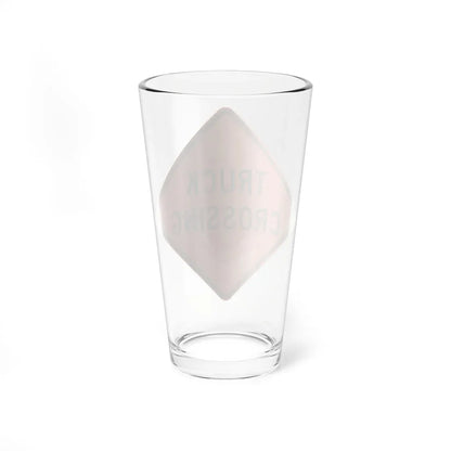 MUTCD-MI CW11-10a (Michigan) (Road Sign) Pint Glass 16oz - Go Mug Yourself