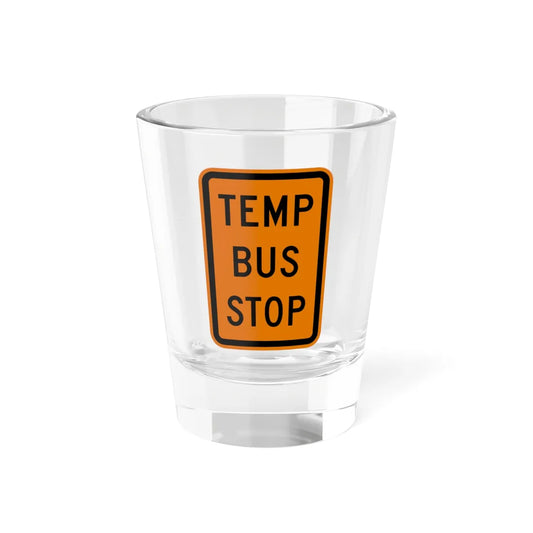 MUTCD-MI CW20-11 (Michigan) (Road Sign) Shot Glass 1.5oz 1.5oz - Go Mug Yourself