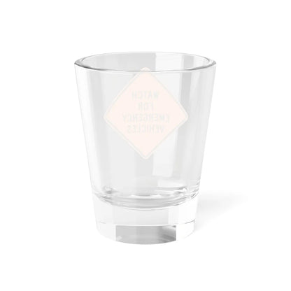 MUTCD-MI CW20-4c (Michigan) (Road Sign) Shot Glass 1.5oz - Go Mug Yourself