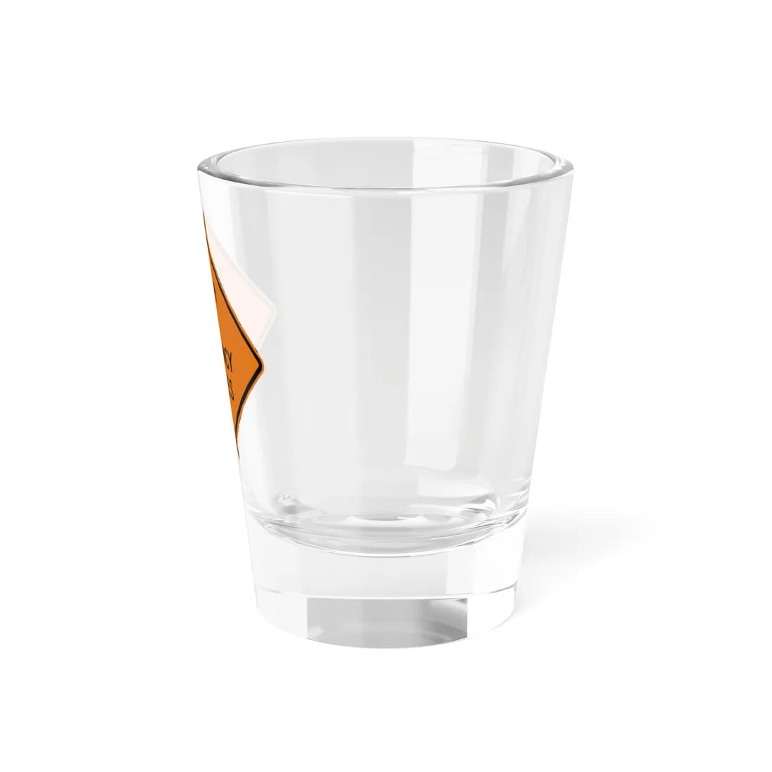 MUTCD-MI CW20-4c (Michigan) (Road Sign) Shot Glass 1.5oz - Go Mug Yourself