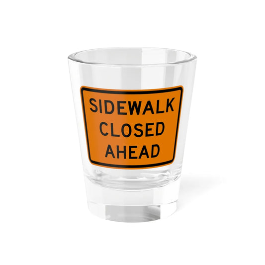 MUTCD-MI CW20-8 (Michigan) (Road Sign) Shot Glass 1.5oz 1.5oz - Go Mug Yourself