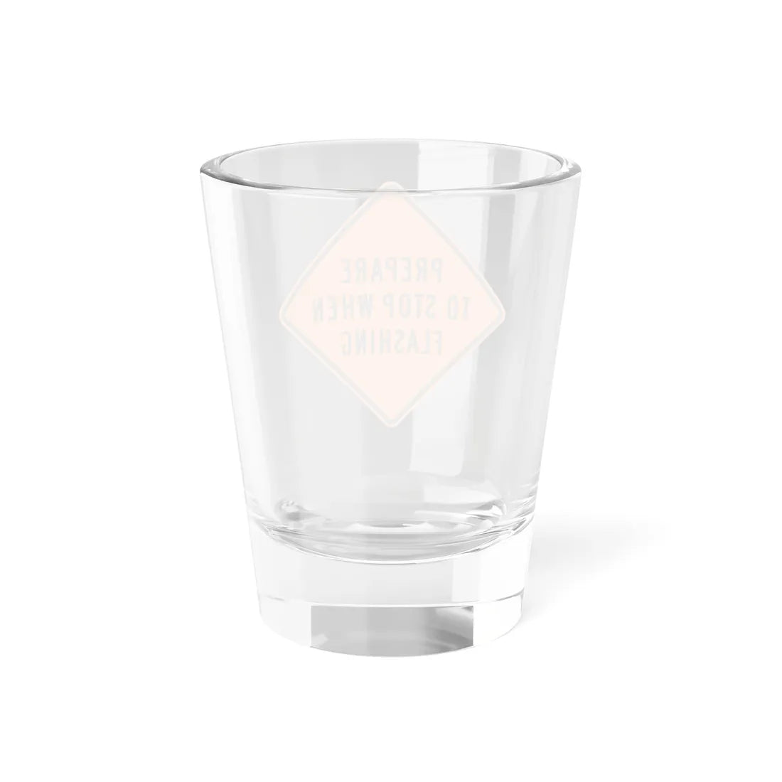 MUTCD-MI CW3-4b (Michigan) (Road Sign) Shot Glass 1.5oz - Go Mug Yourself
