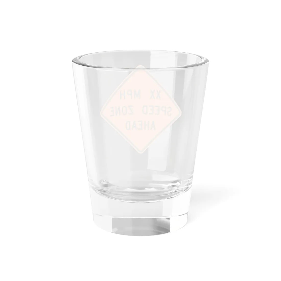 MUTCD-MI CW3-5a (Michigan) (Road Sign) Shot Glass 1.5oz - Go Mug Yourself